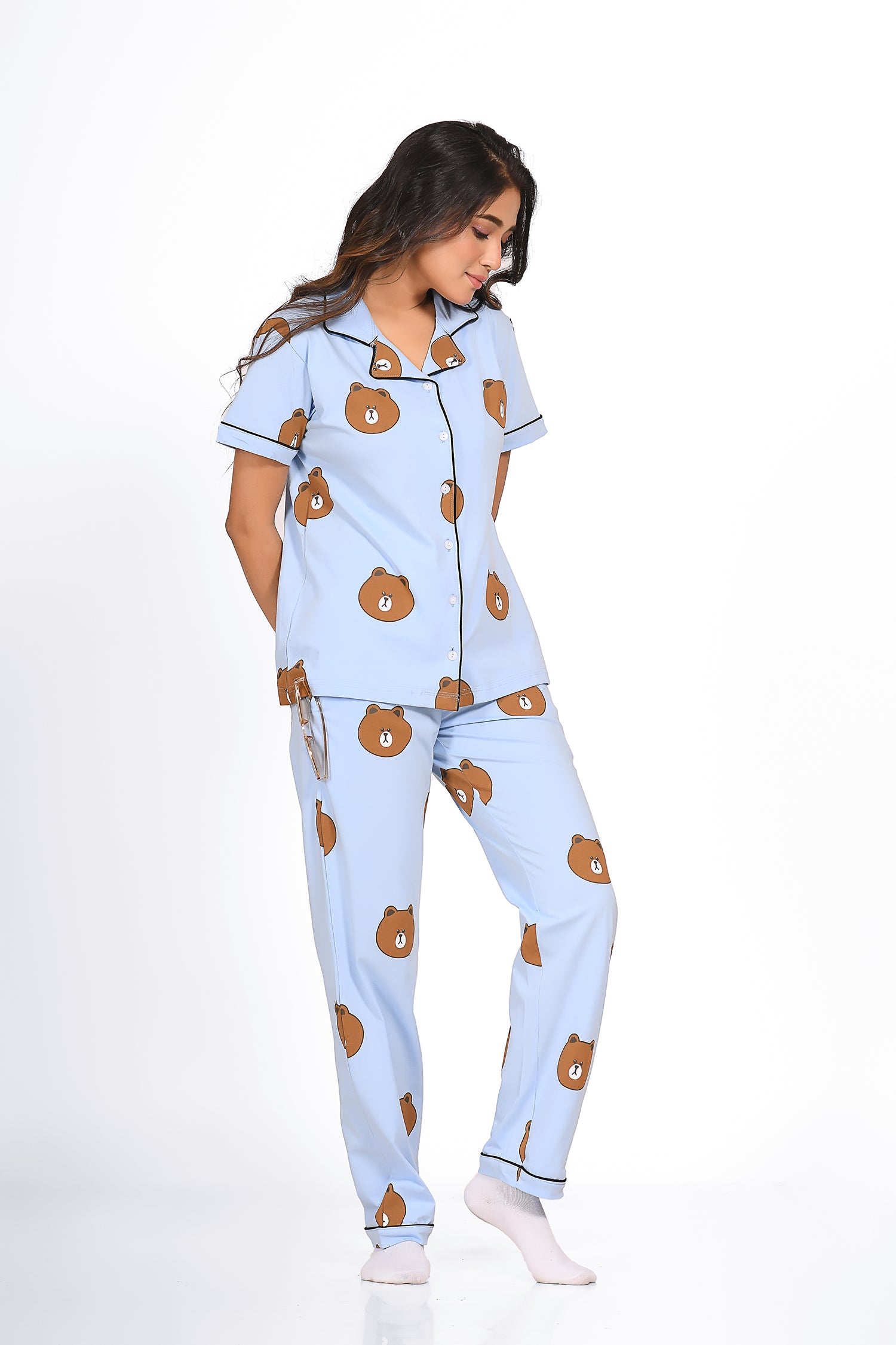 Animal (Bear) Print Pyjama Set - NapStory