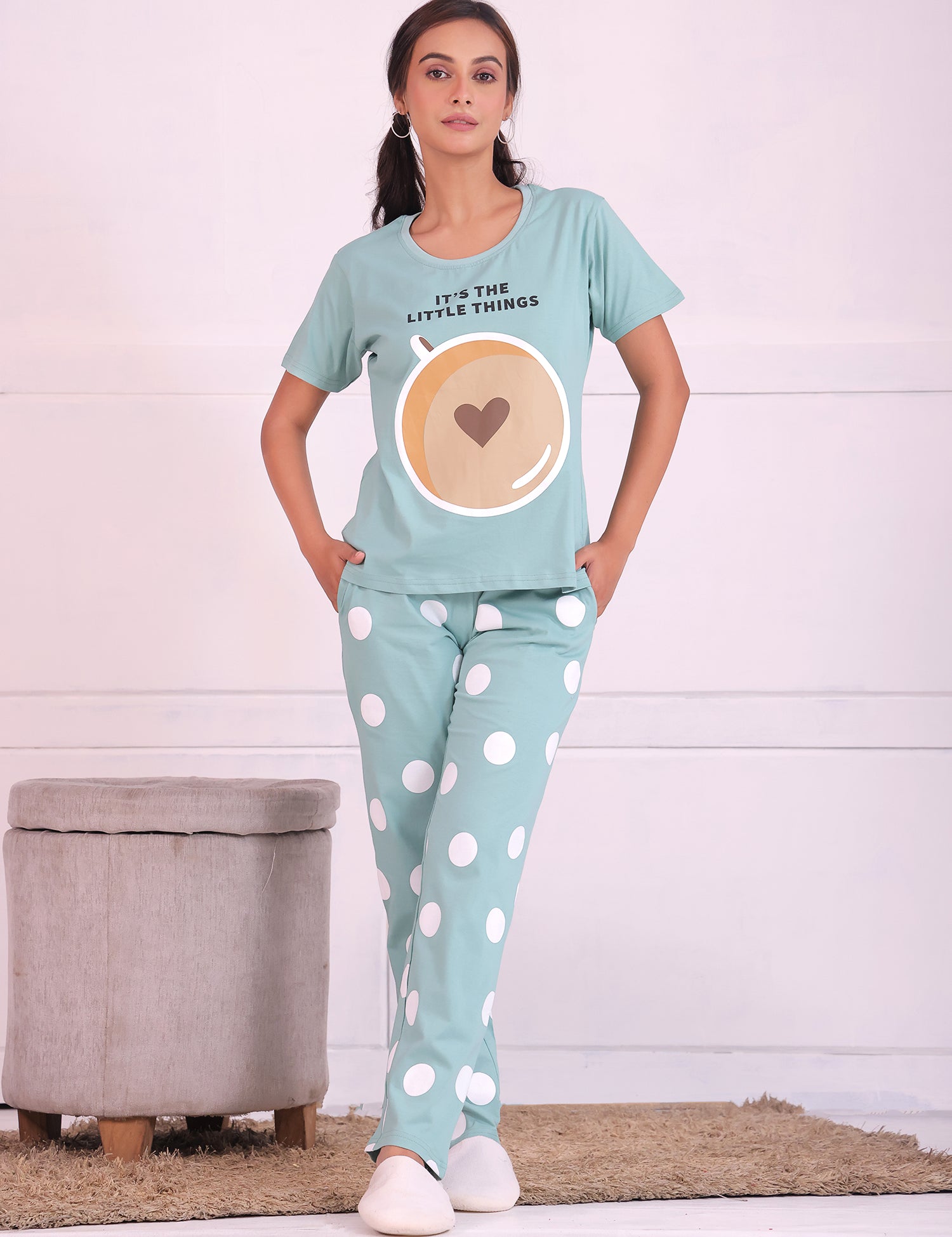 Cappuccino-polka-tshirt-pyjama-set-3.webp