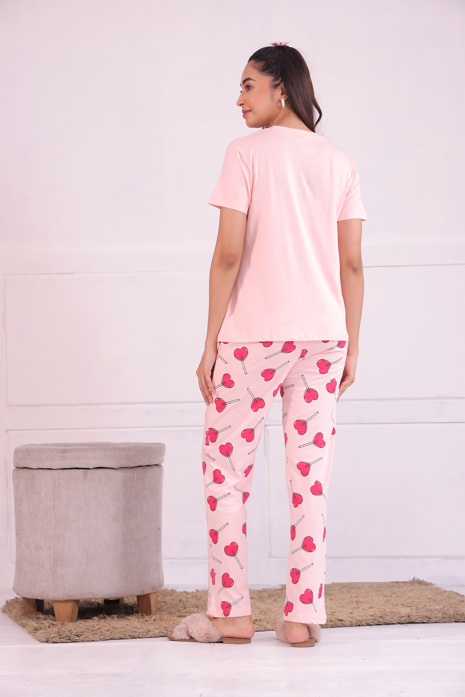 Heart Pop T-shirt Pyjama Set