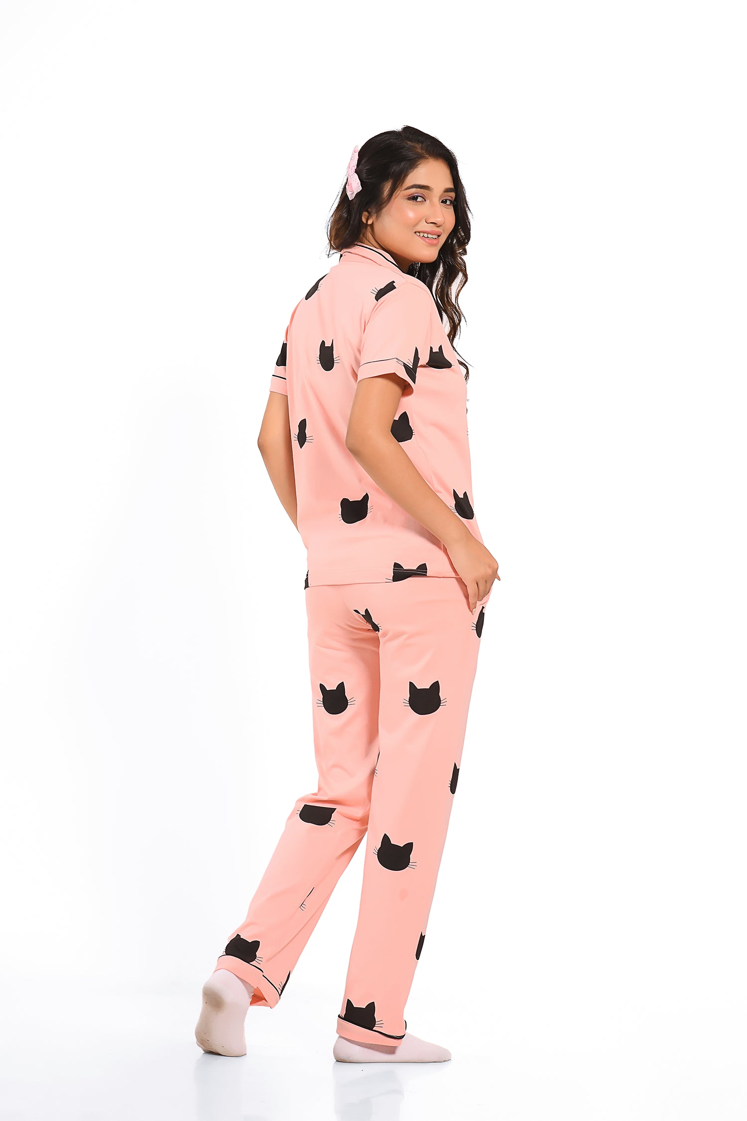 Kitty Print Pyjama Set - NapStory