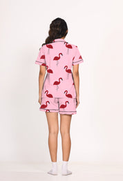 Flamingo Shorts Set