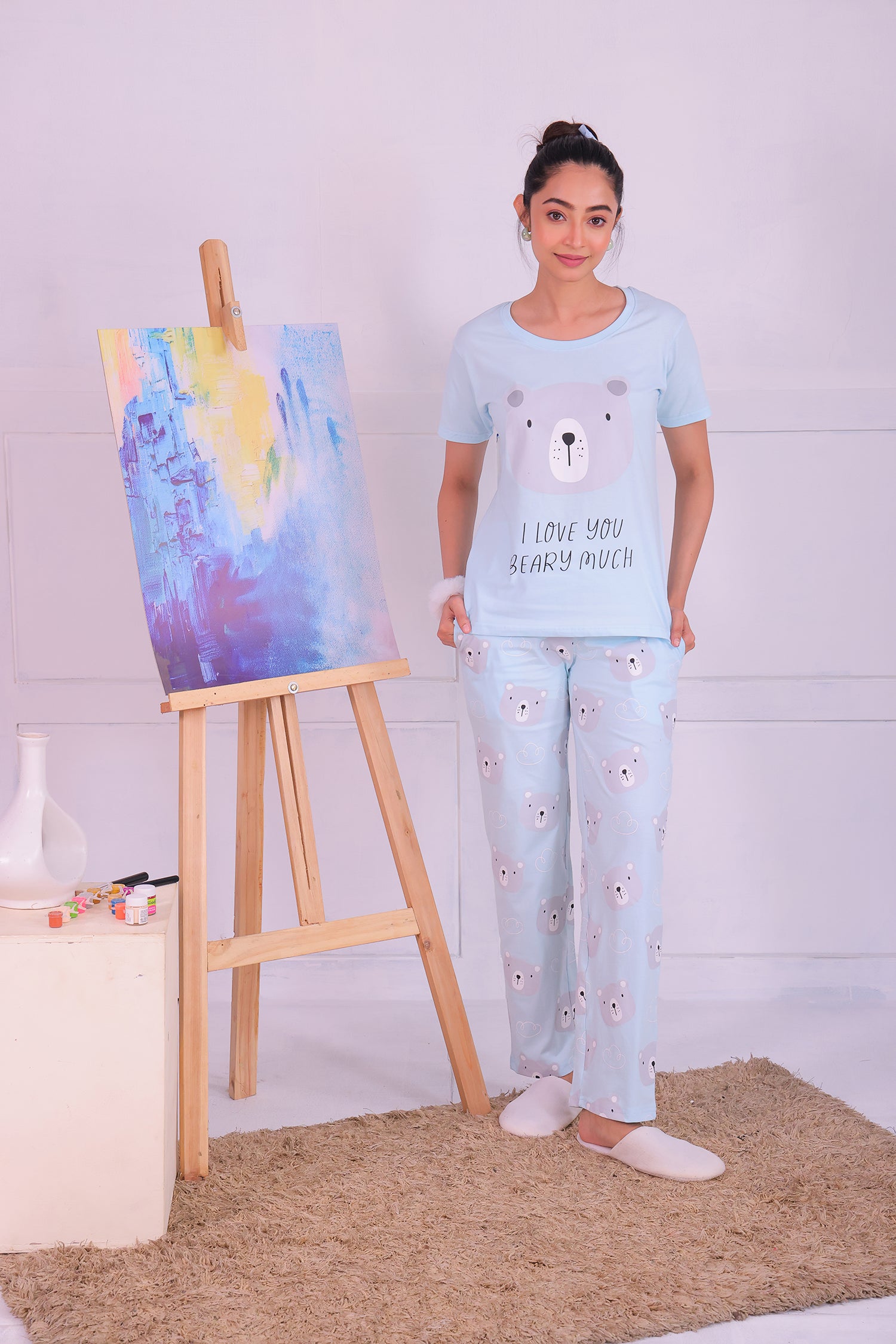 Teddy T-shirt Pyjama Set