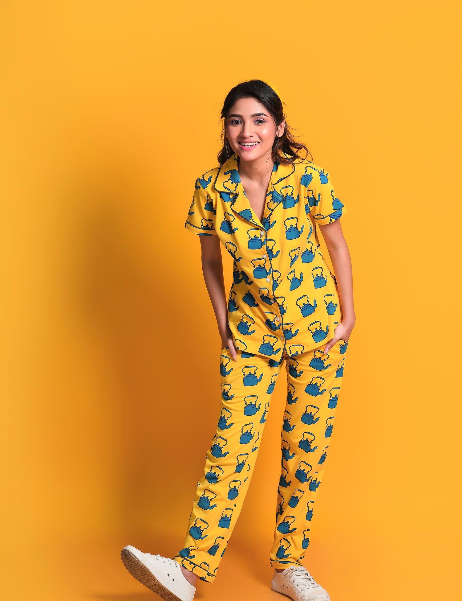 Kettle Print Pyjama Set - NapStory