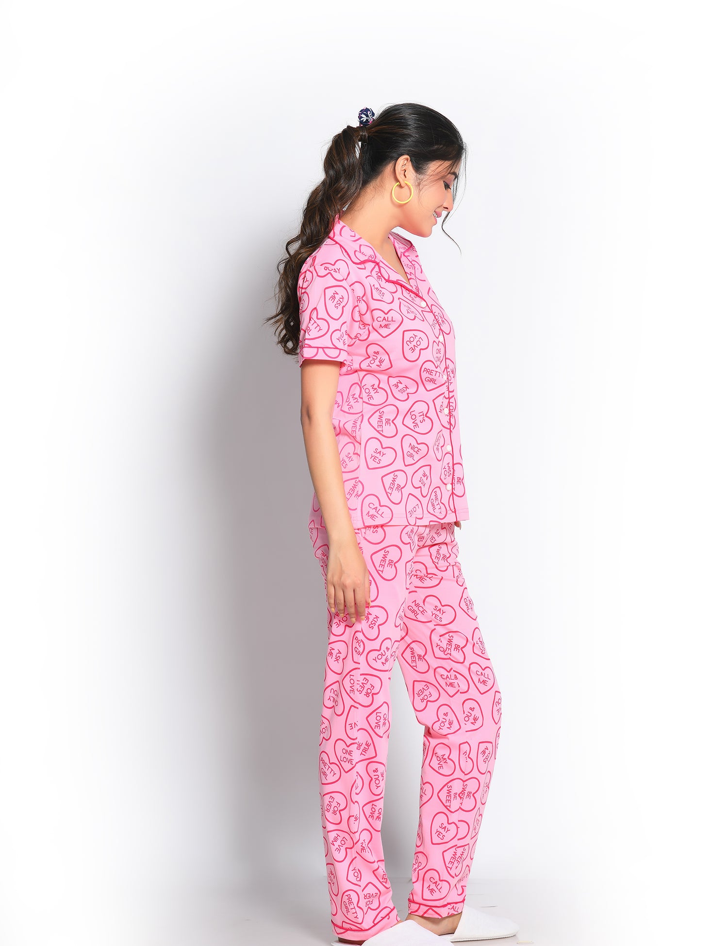 Love Print Pyjama Set - NapStory