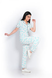 Smiley Print Pyjama Set - NapStory