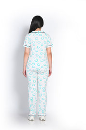 Smiley Print Pyjama Set - NapStory