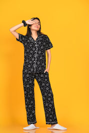 Star Moon Print Pyjama Set - NapStory